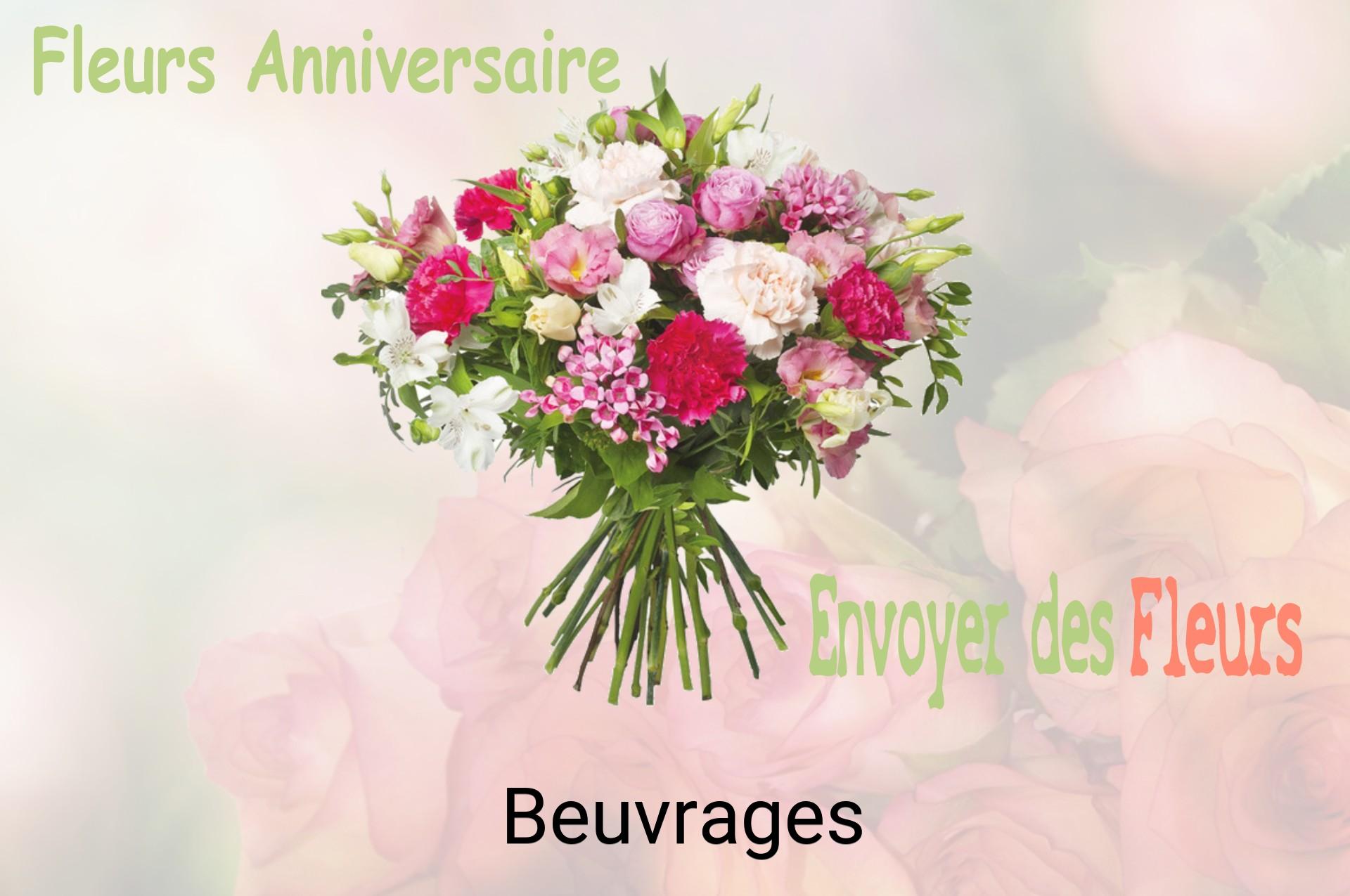 Bouquet de fleurs d’anniversaire livré à Beuvrages