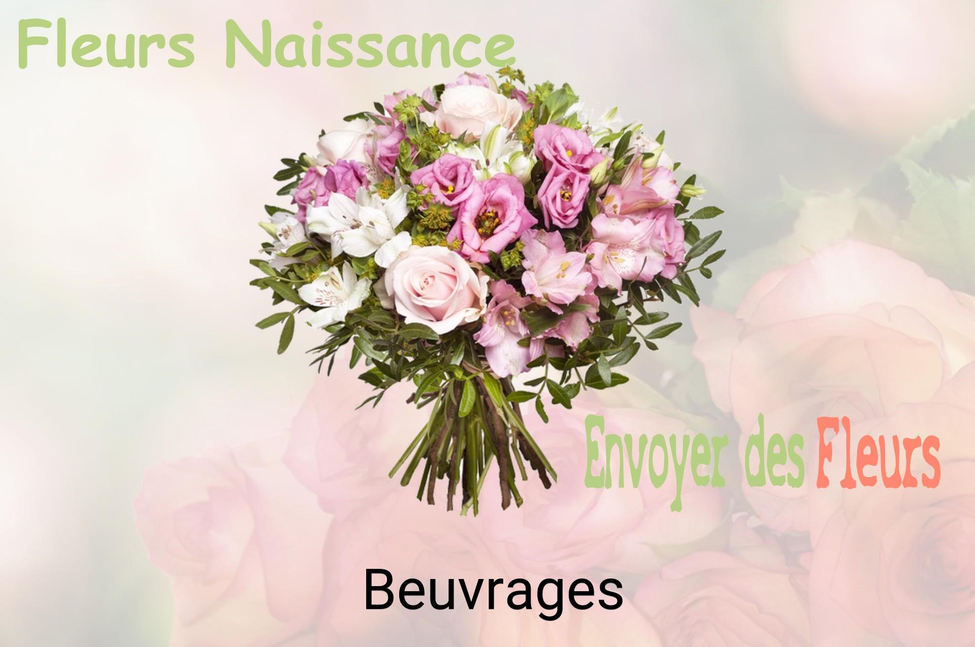 Bouquet de fleurs de naissance livré à Beuvrages